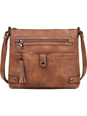 Stylish Large Waterproof Leather Crossbody Bag for Women - Perfect Everyday